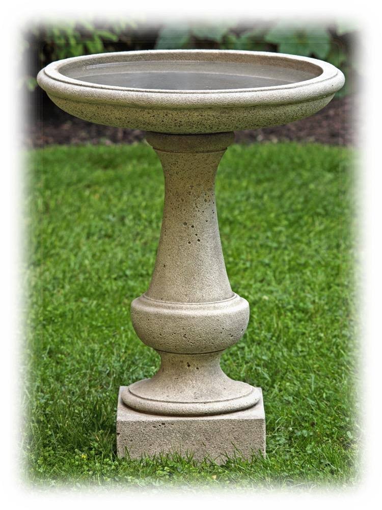 Antique Cast Stone Bird Bath J277432