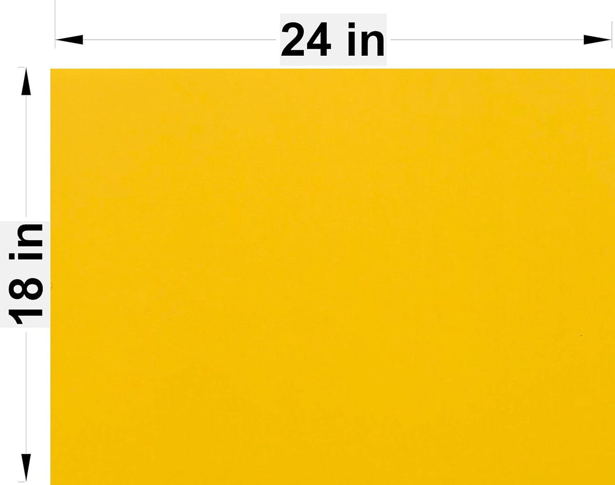 Yellow Signs 18''x24'' x 4 MM & 20 Stake Double H 10''x30'' x 9 Gauge Wire Stake Pack of 2 H87724