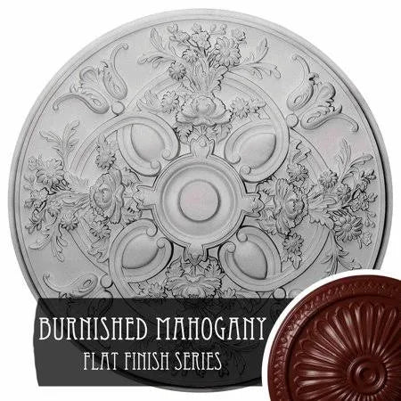 30 5/8x22OD x 2 1/2x22P Hand-Painted Brushed Ceiling Medallion R81995