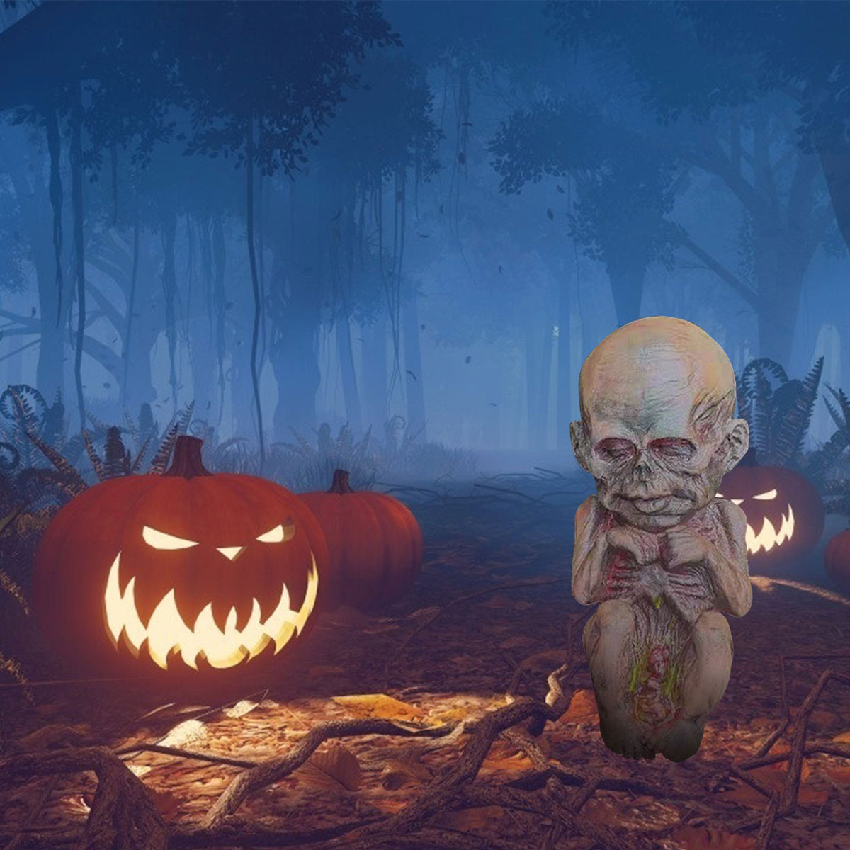 Halloween Mummy Doll Ghost Baby Crawling Corpse Imp Tricky Toy Scary Ghost Doll A7663
