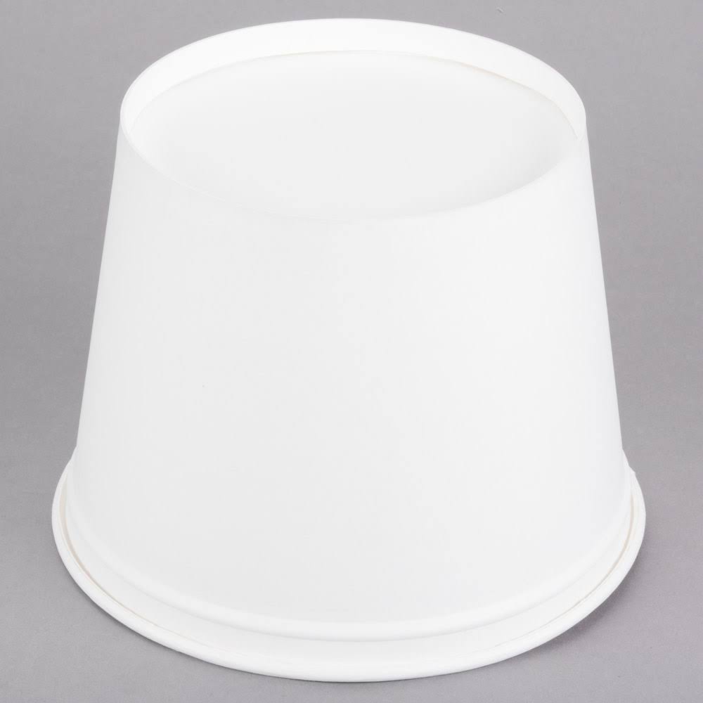83 oz White Paper Bucket (Case of 100) X86676