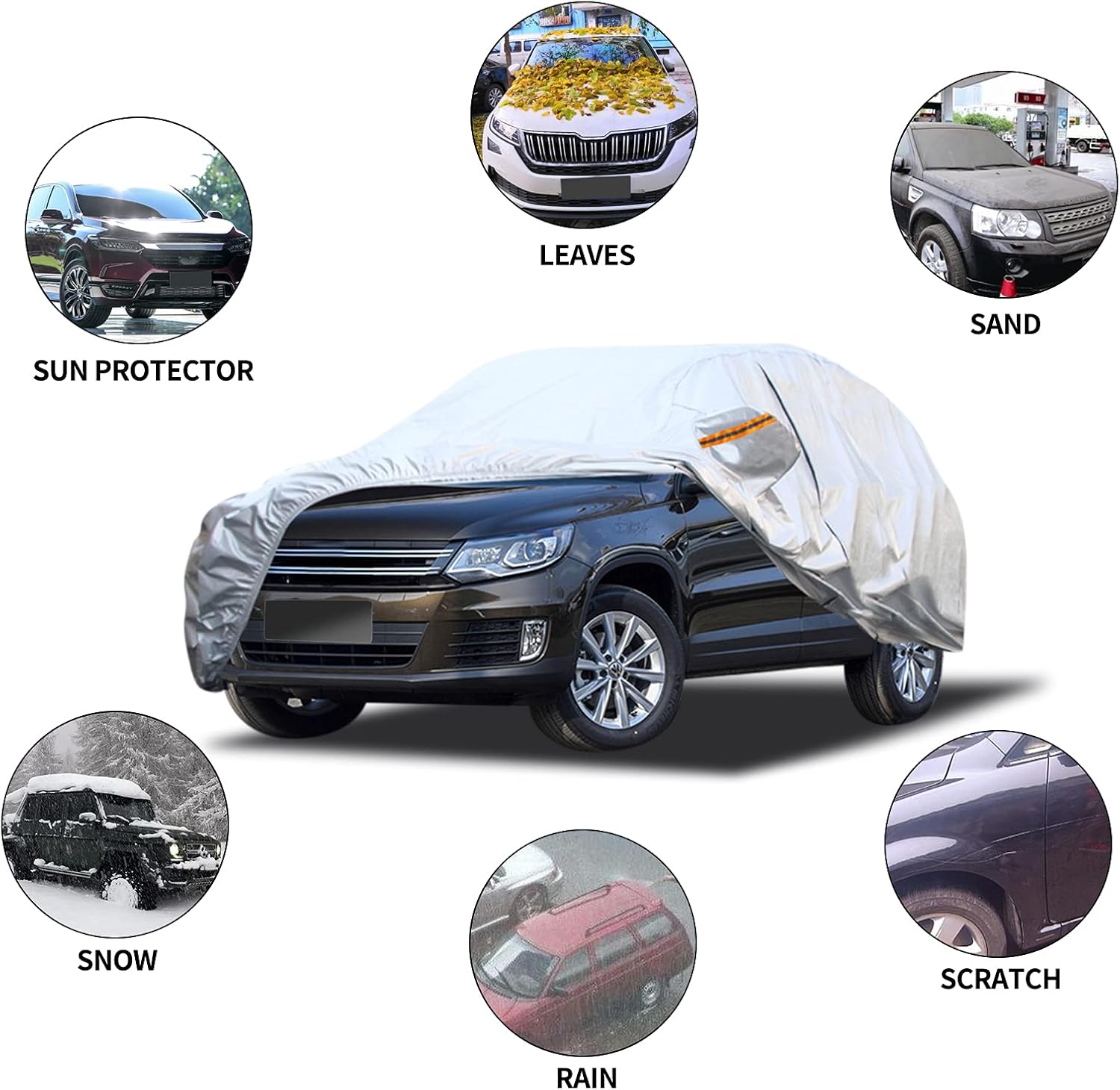 Waterproof Car Cover for Jeep Wrangler JK J48558