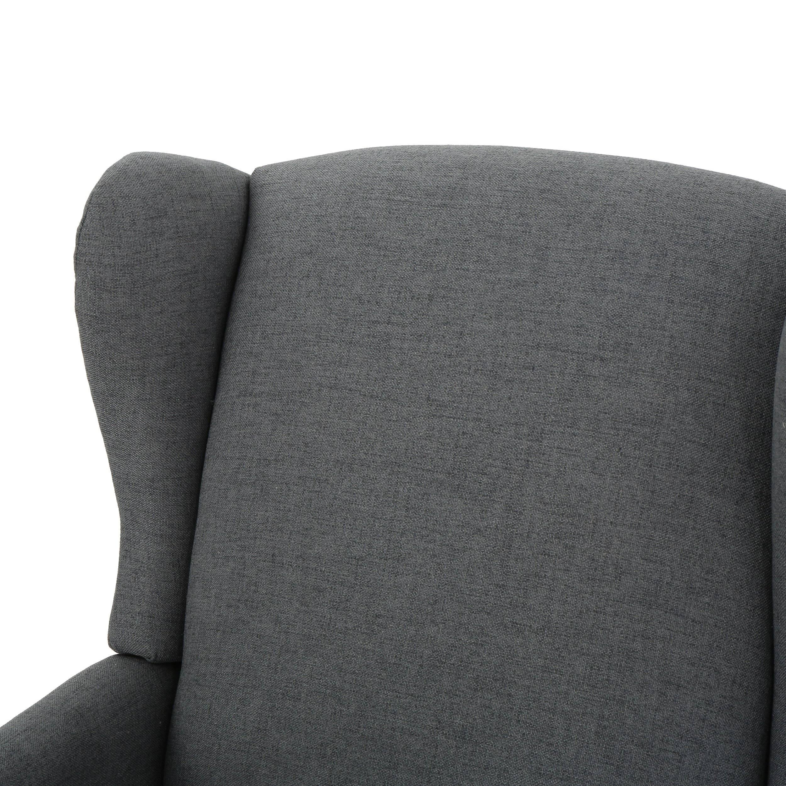 Taupe Tweed Fabric Recliner Set of 2 N37291