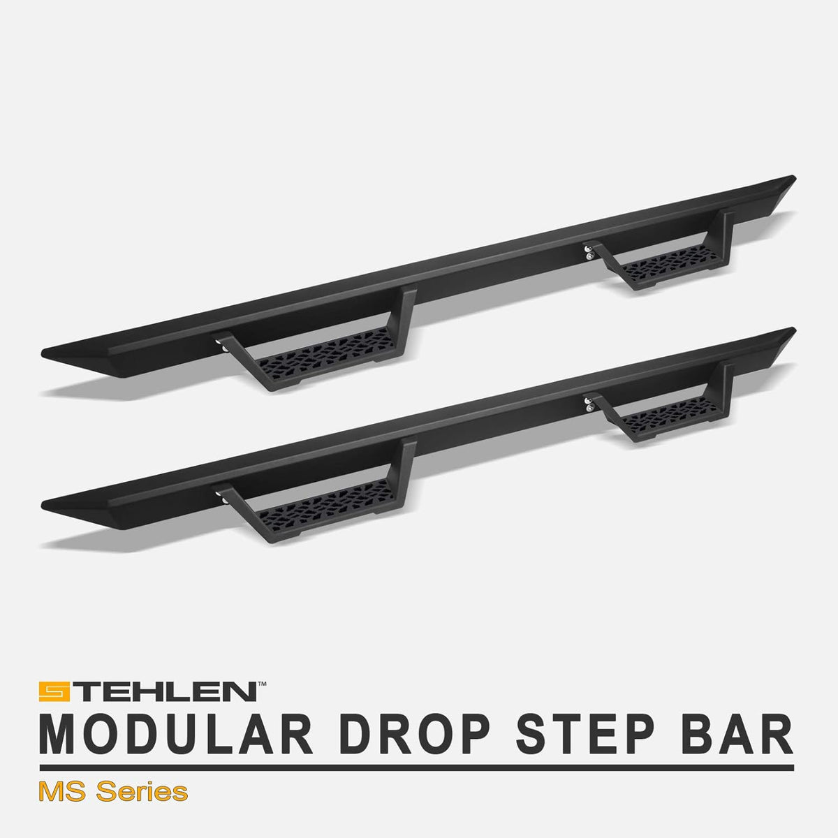 Matte Black Modular Side Nerf Bars Running Boards for Toyota Tacoma Double Cab P334996