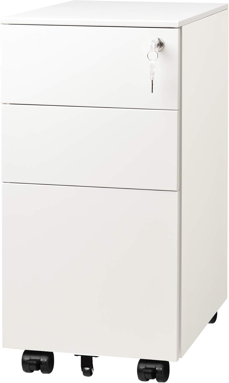 White 3 Drawer Vertical File Cabinet C87353