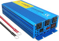1500W Pure Sine Wave Inverter 12V to 110V 3000W Peak Power Converter with LCD Display, Dual AC Outlets D1075
