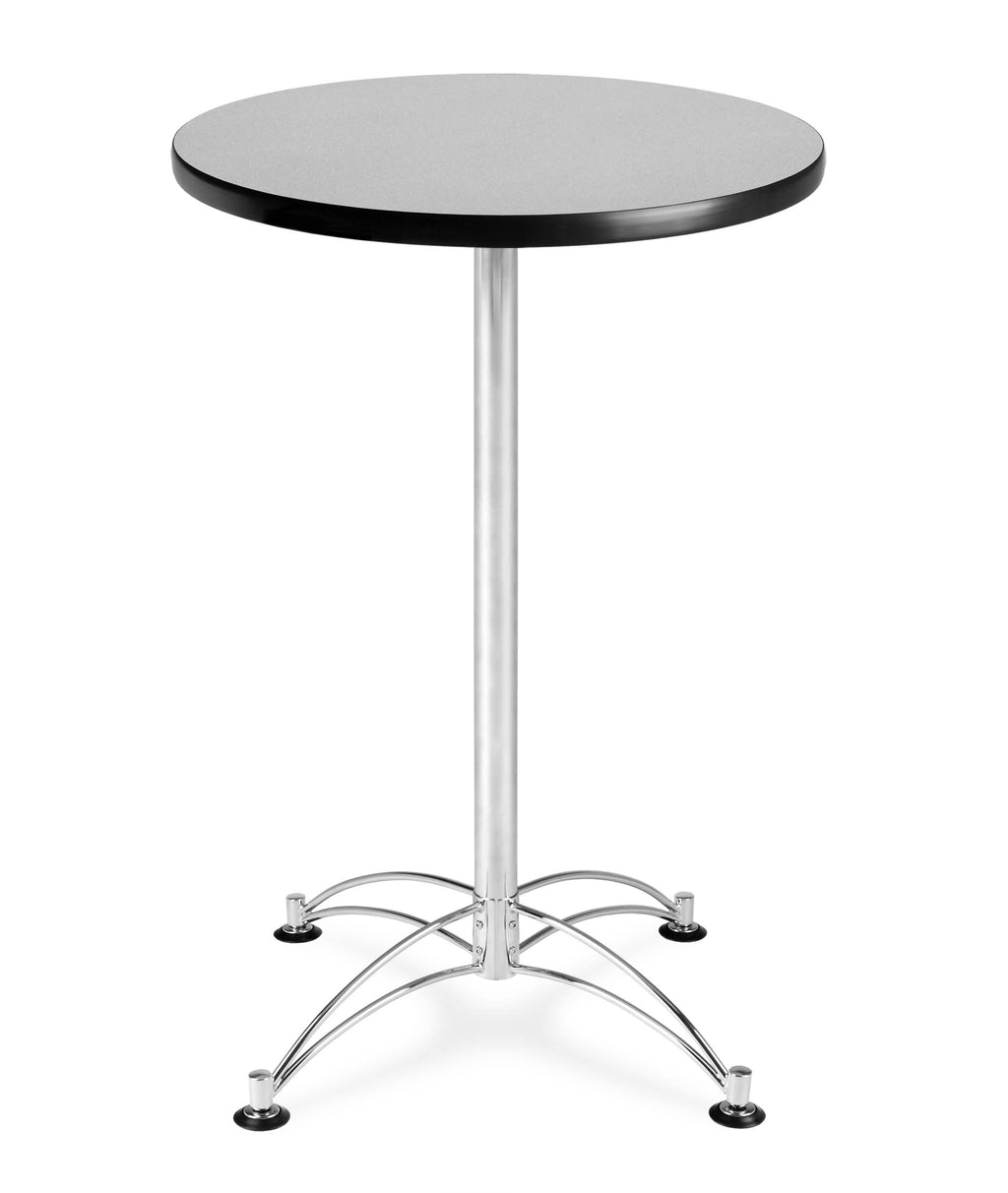 Gray Nebula Round Chrome Base Cafe Table W2068