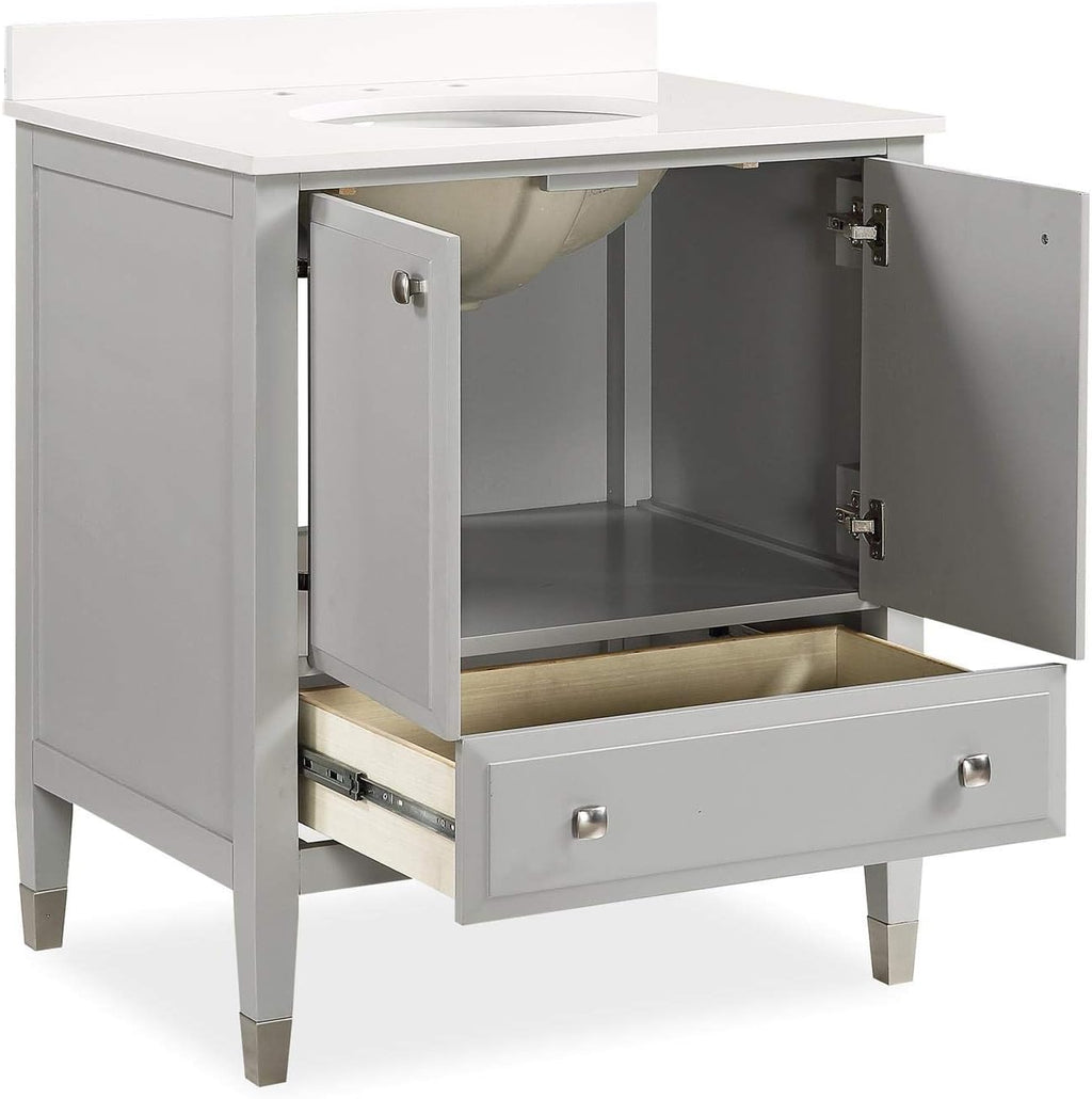 Gray Bathroom Vanity with Sink F72184