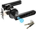 Fingerprint Door Lock with Keypad, Black Pack of 2 P978703