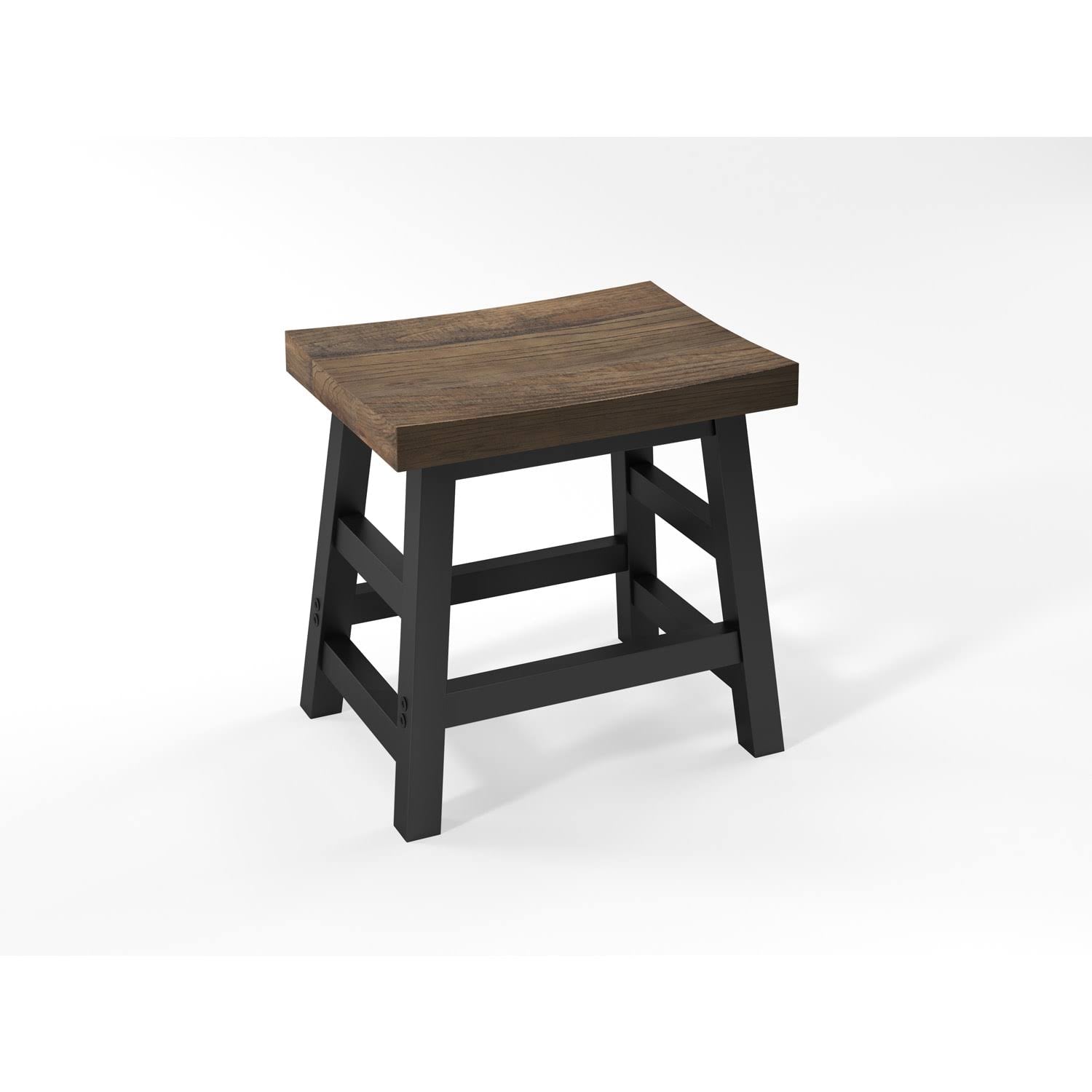 Reclaimed Wood Barstool with Metal Legs R63998