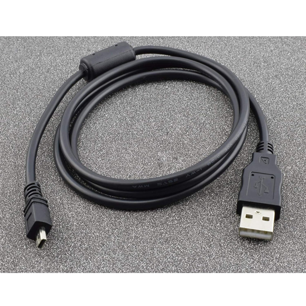Black USB Data Sync Charging Cable for Panasonic Lumix Camera I3004