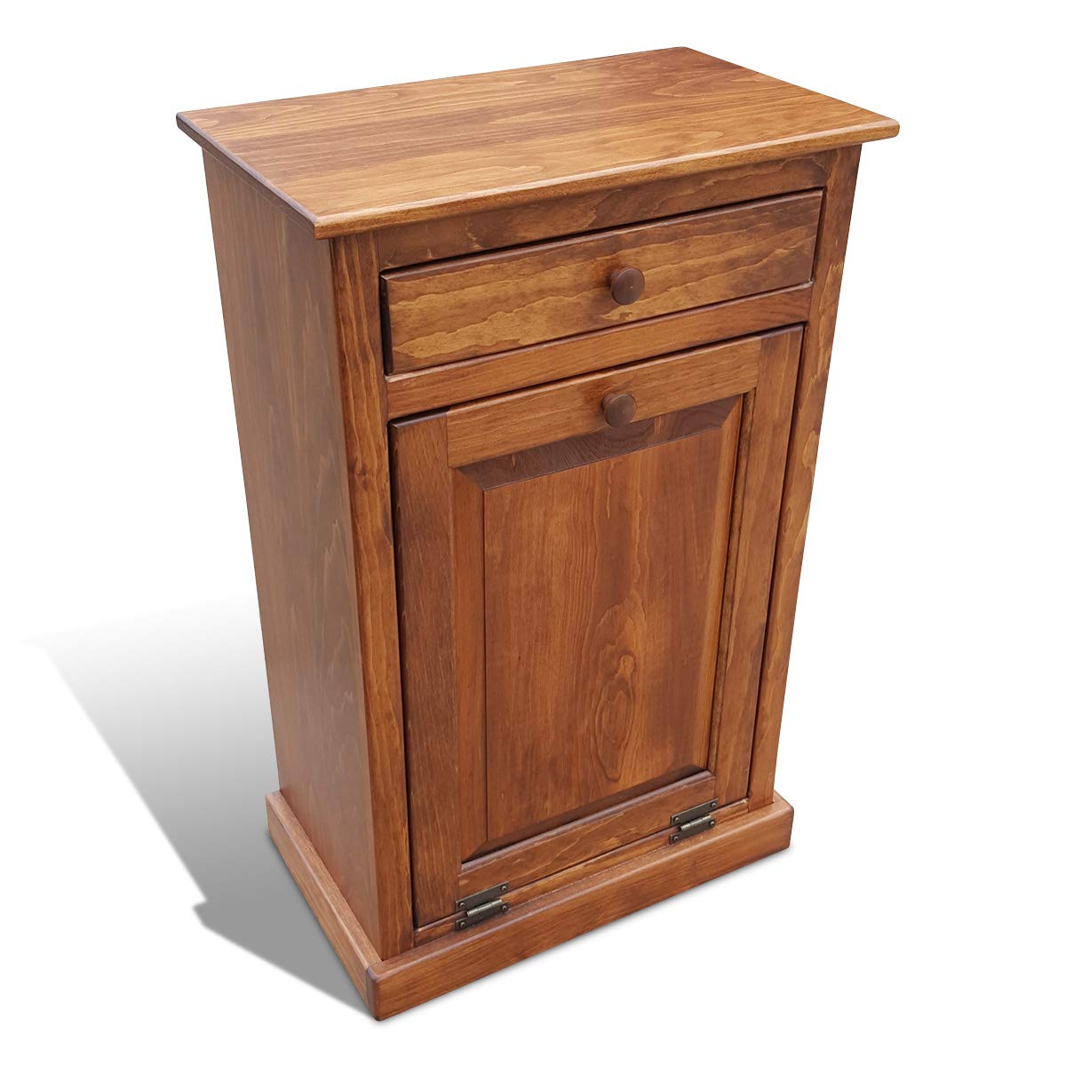 Mocha Wooden Pull Out Trash Can Cabinet H20732