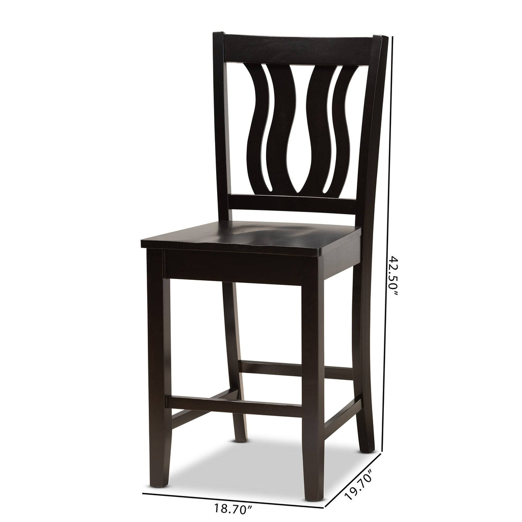 2-Piece Counter Stool Set - Espresso M216