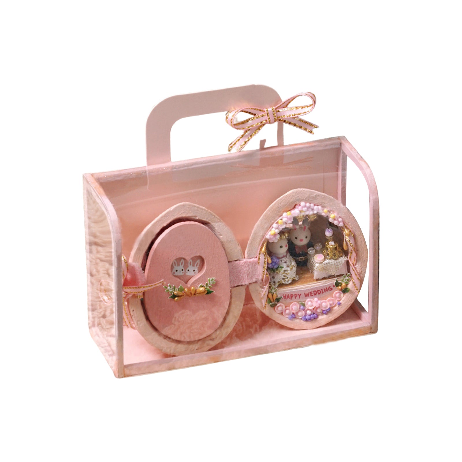 Mini Walnut Dollhouse Decoration D42539