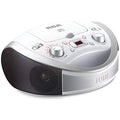 White Portable CD Player with AM FM Radio B308494