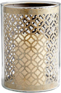 Gold Leaf Candle Holder U3978