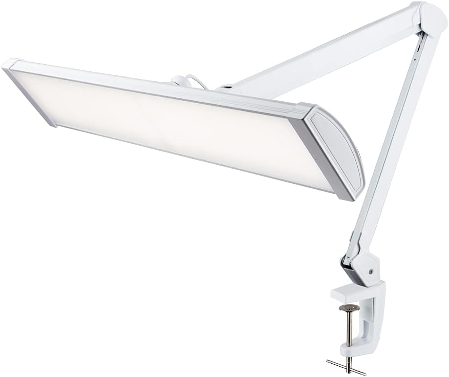 Black 26 Inches Metal LED Desk Lamp with Clamp J498