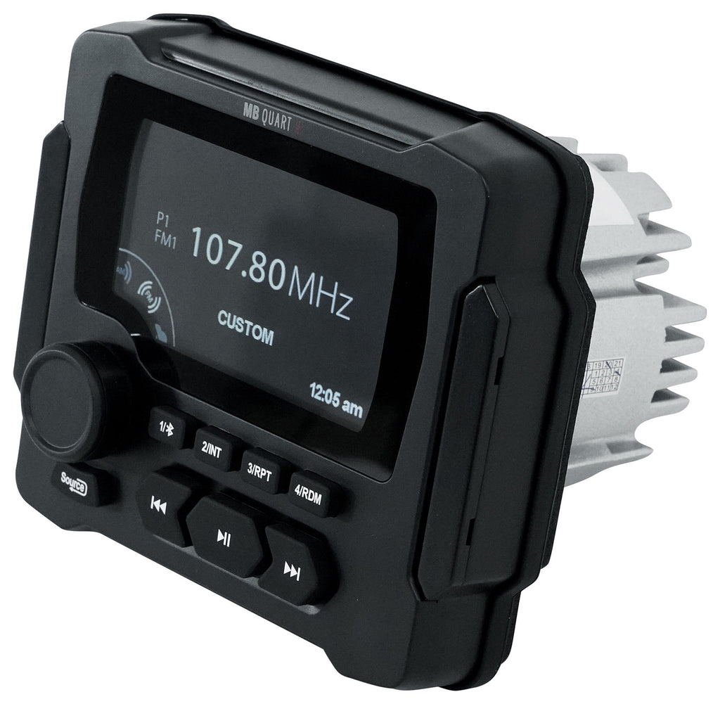 Marine Receiver with Bluetooth and 4 8" White LED Speakers V6826
