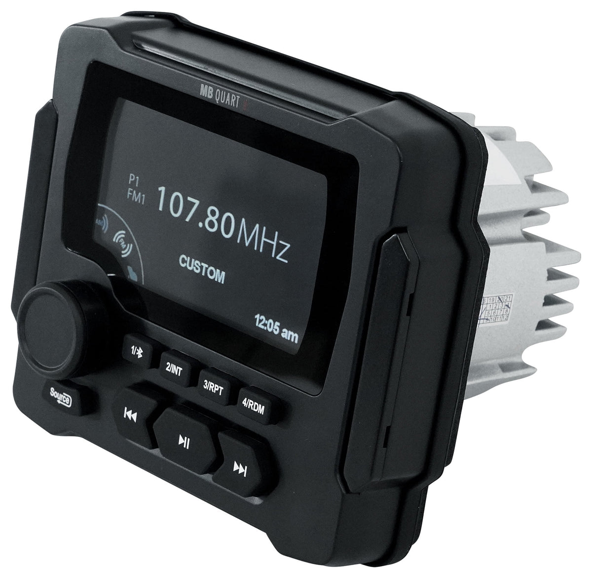 Marine Receiver with Bluetooth and 4 8" White LED Speakers V6826