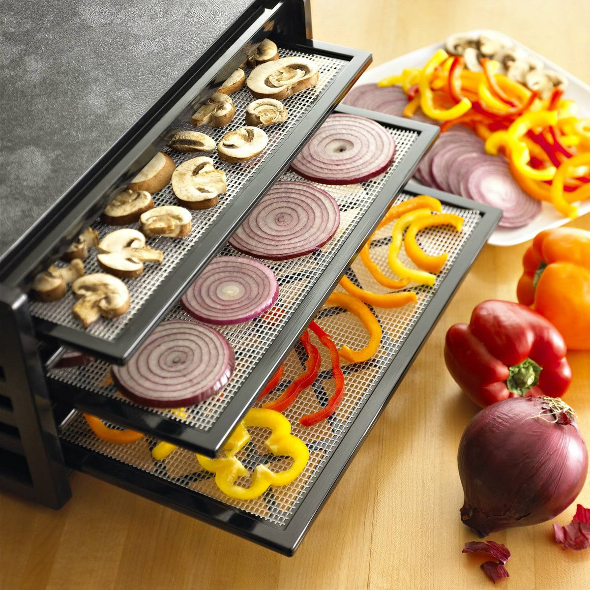 Black 5-Tray Dehydrator with Timer X447