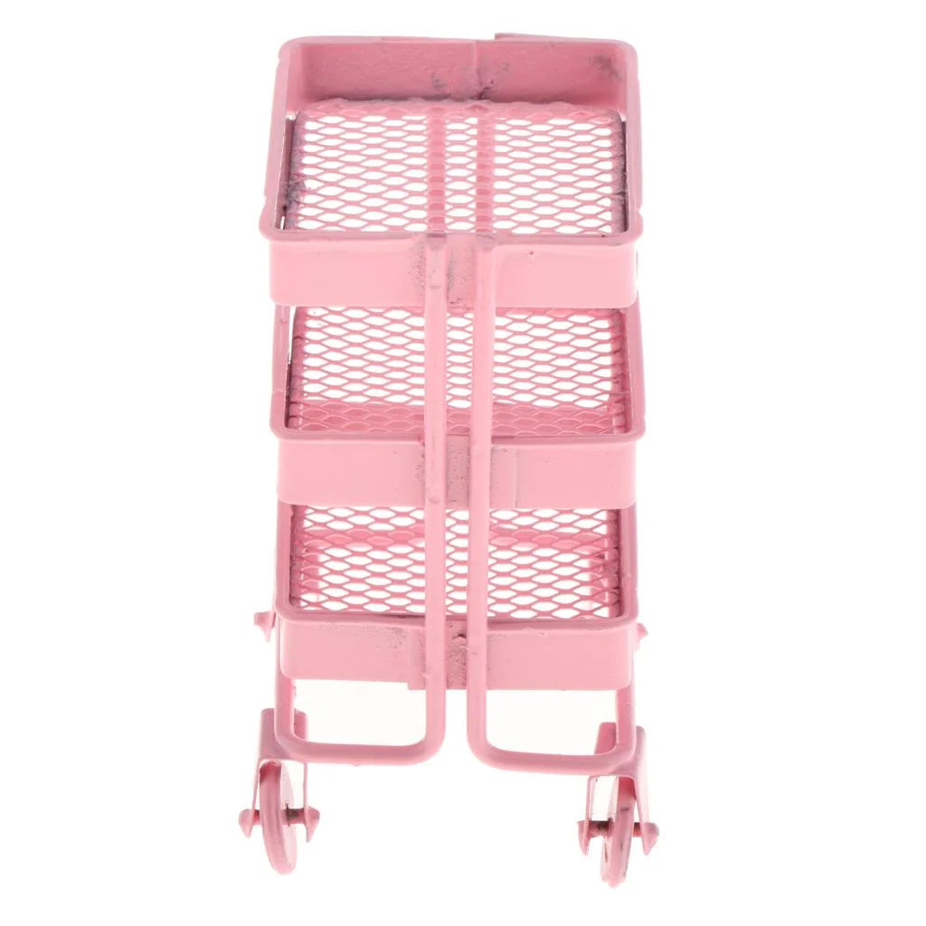 Mini 3 Tier Storage Shelf Dollhouse Decor Accessory K981