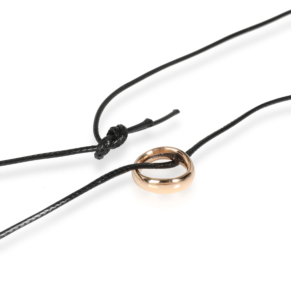 18k Rose Gold Wedding Band Ring Pendant I1974