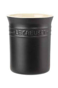 Satin Black Stoneware Utensil Jar, 1.1 L L83467