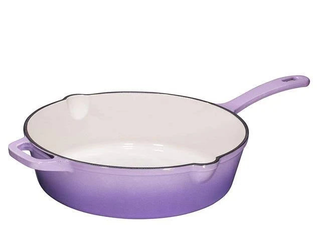 12 inch Enameled Cast Iron Skillet with Lid F673073