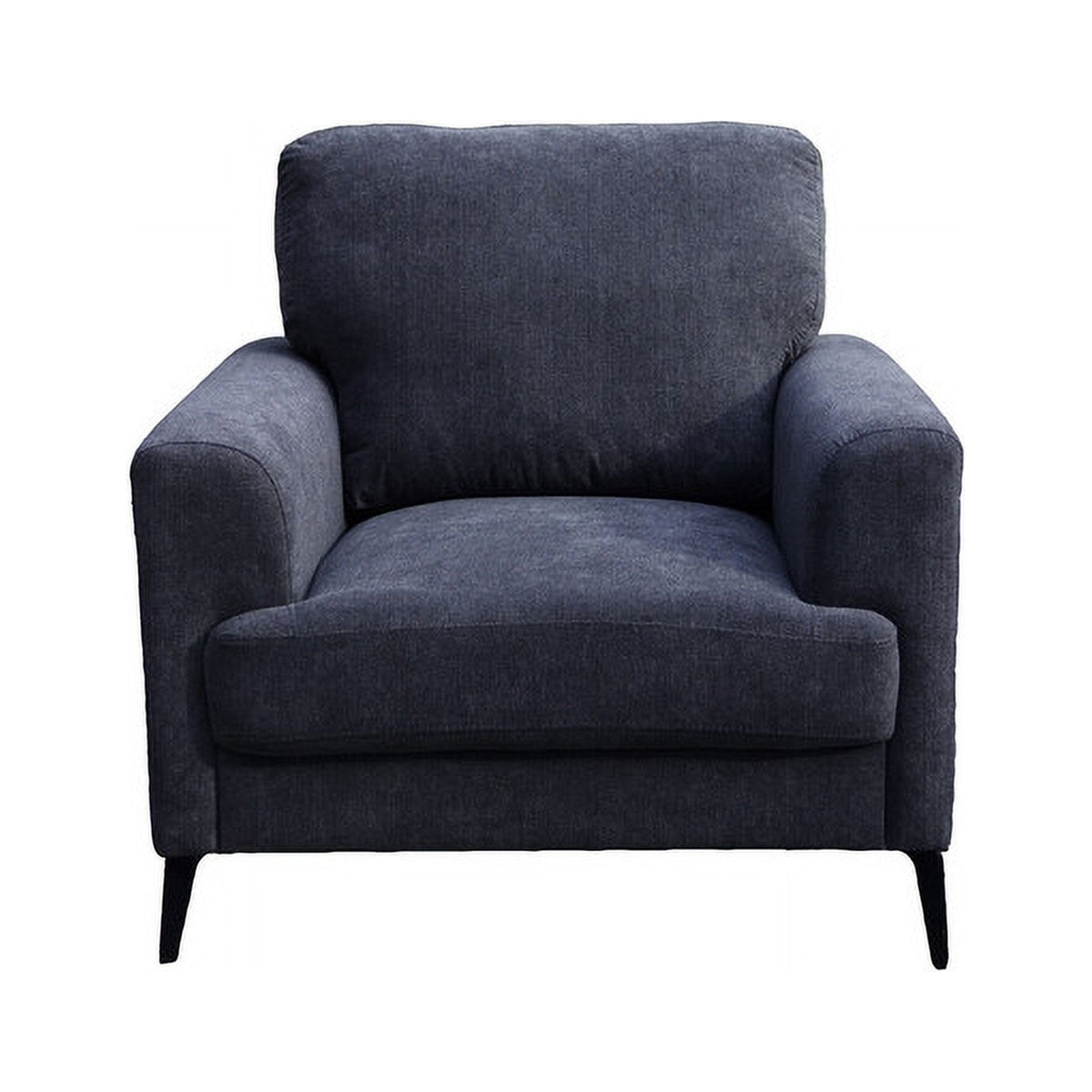 Black Chenille Sofa Loveseat Chair Set V667