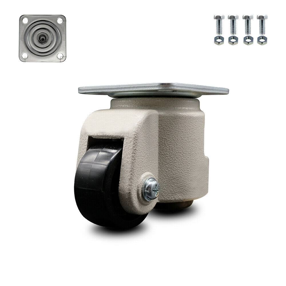 Nylon Swivel Light Duty Floor Leveling Caster with Black Wheel Z9009