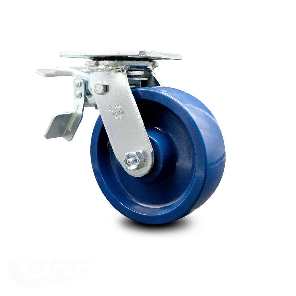 6” Solid Poly Caster with Total Lock Brake D535985