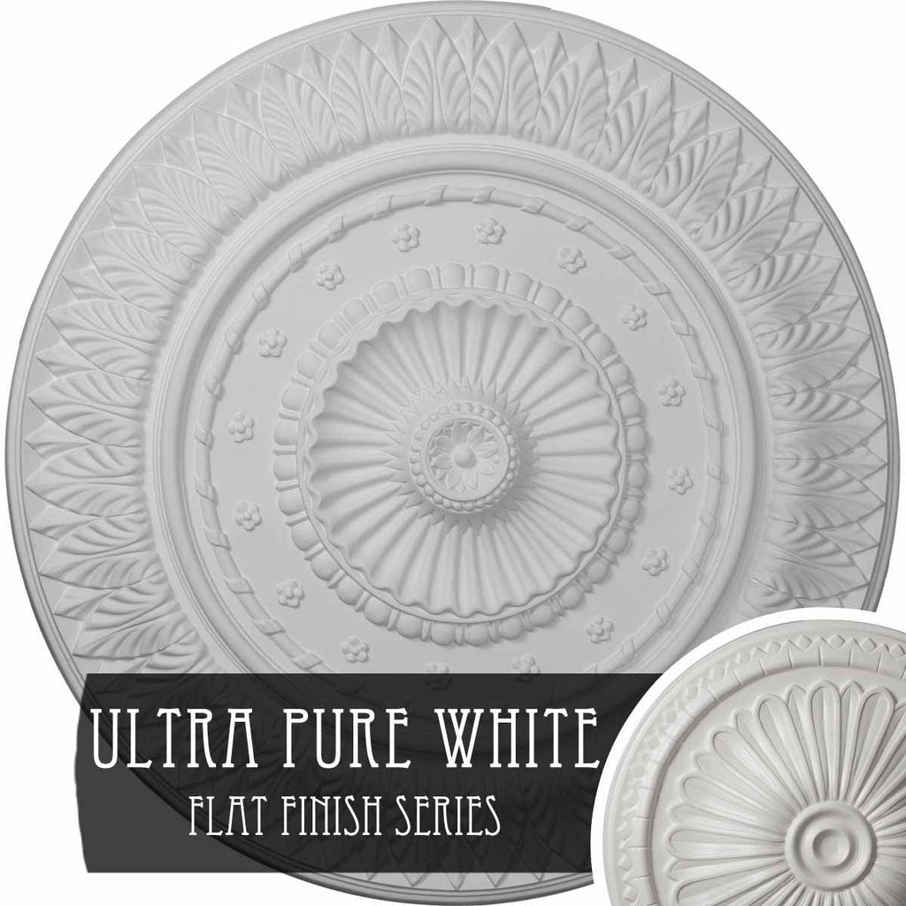 26 5/8x22OD x 2 1/4x22P Ceiling Medallion (Ultra Pure White) V3135