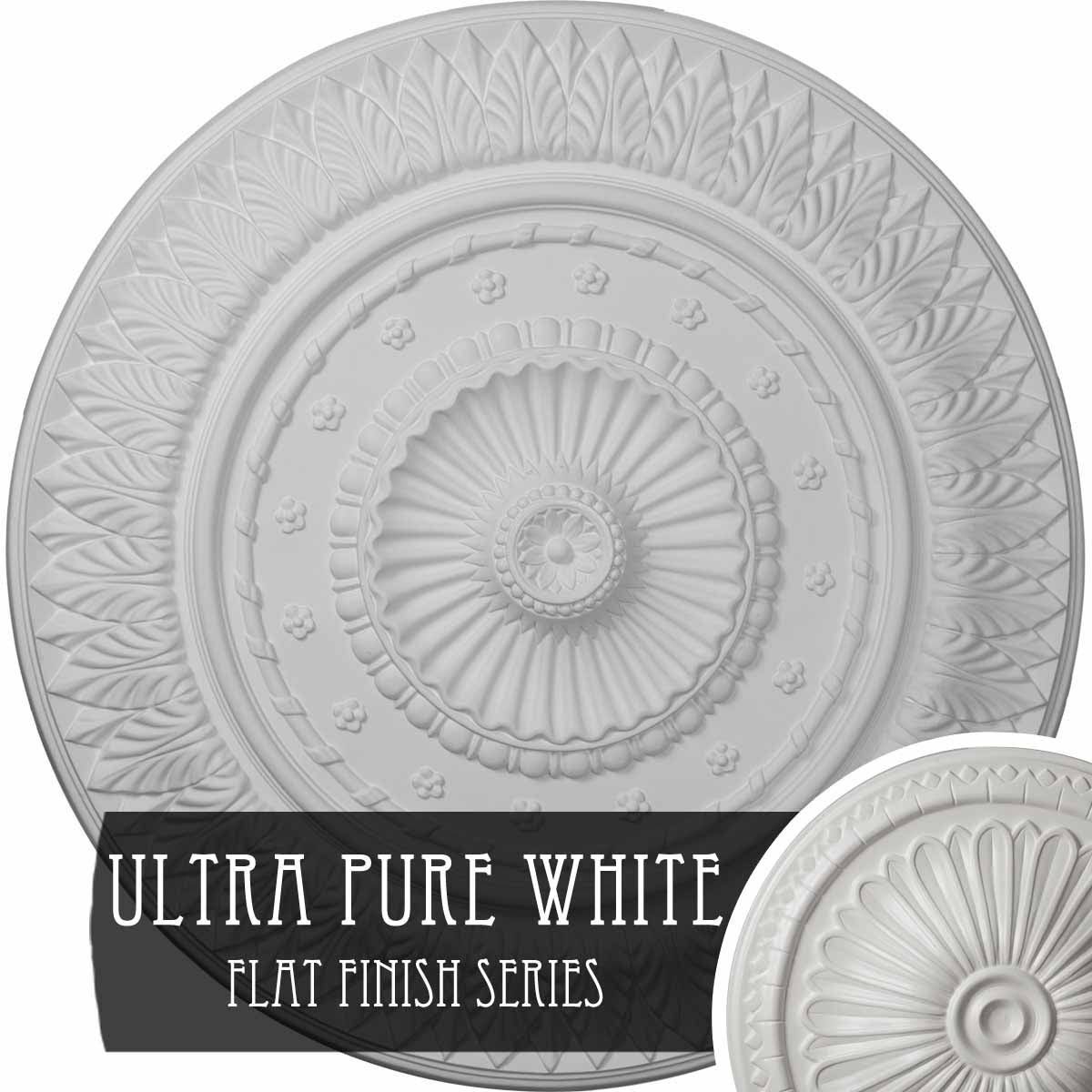26 5/8x22OD x 2 1/4x22P Ceiling Medallion (Ultra Pure White) V3135