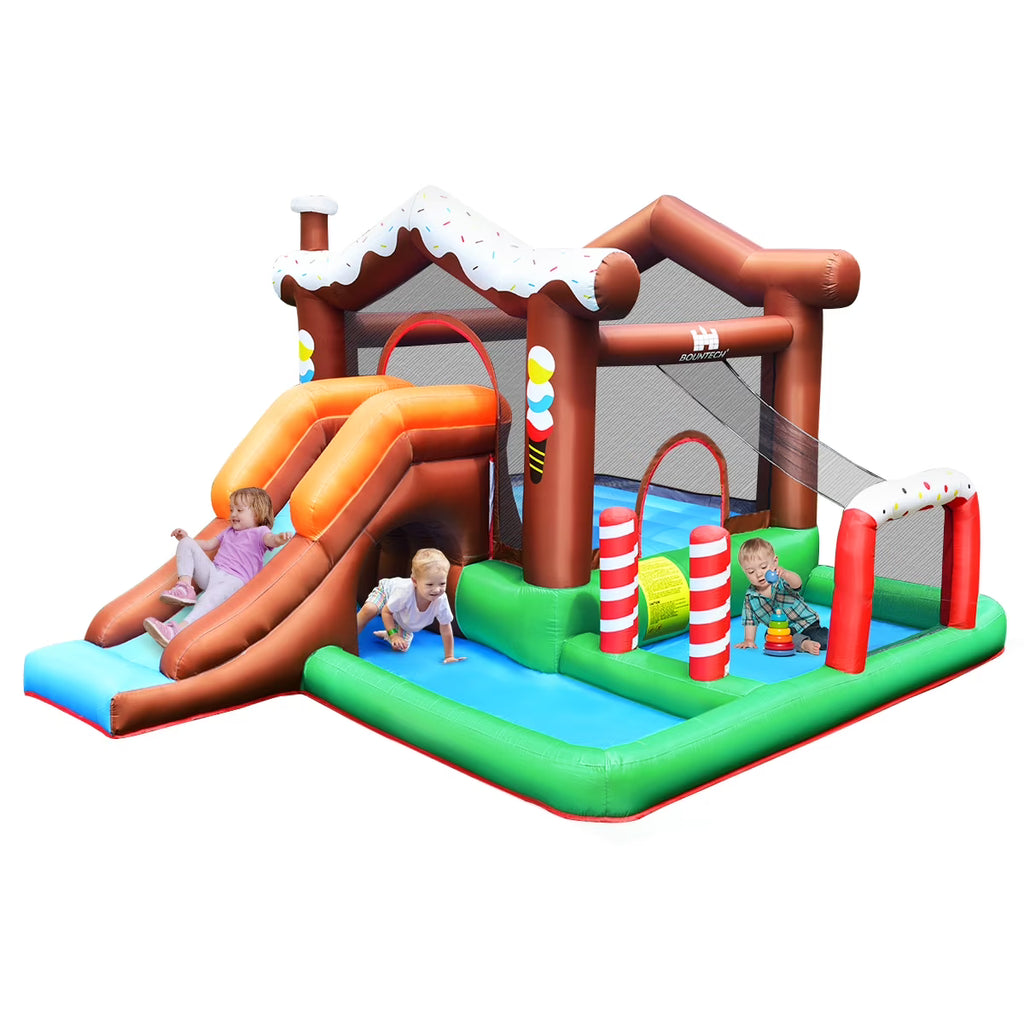 Inflatable Bouncer Snow House with BallPit and Tunnel Z815619