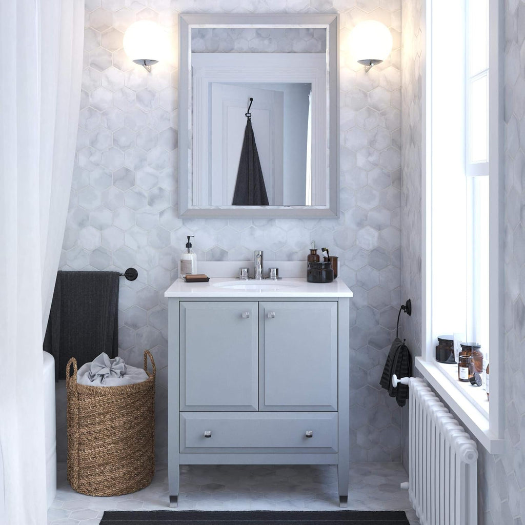 Gray Bathroom Vanity with Sink F72184