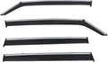 Chrome Trim Polycarbonate Window Visor Rain Guard, Pack of 2 F446848