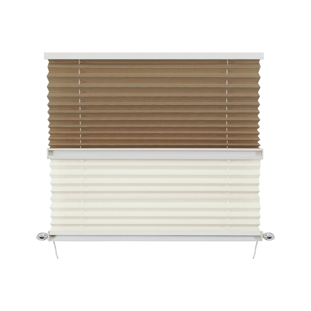 RV Day & Night Pleated Shades Cotton/Sand Stitchbond 32x22 x 24x22 D585