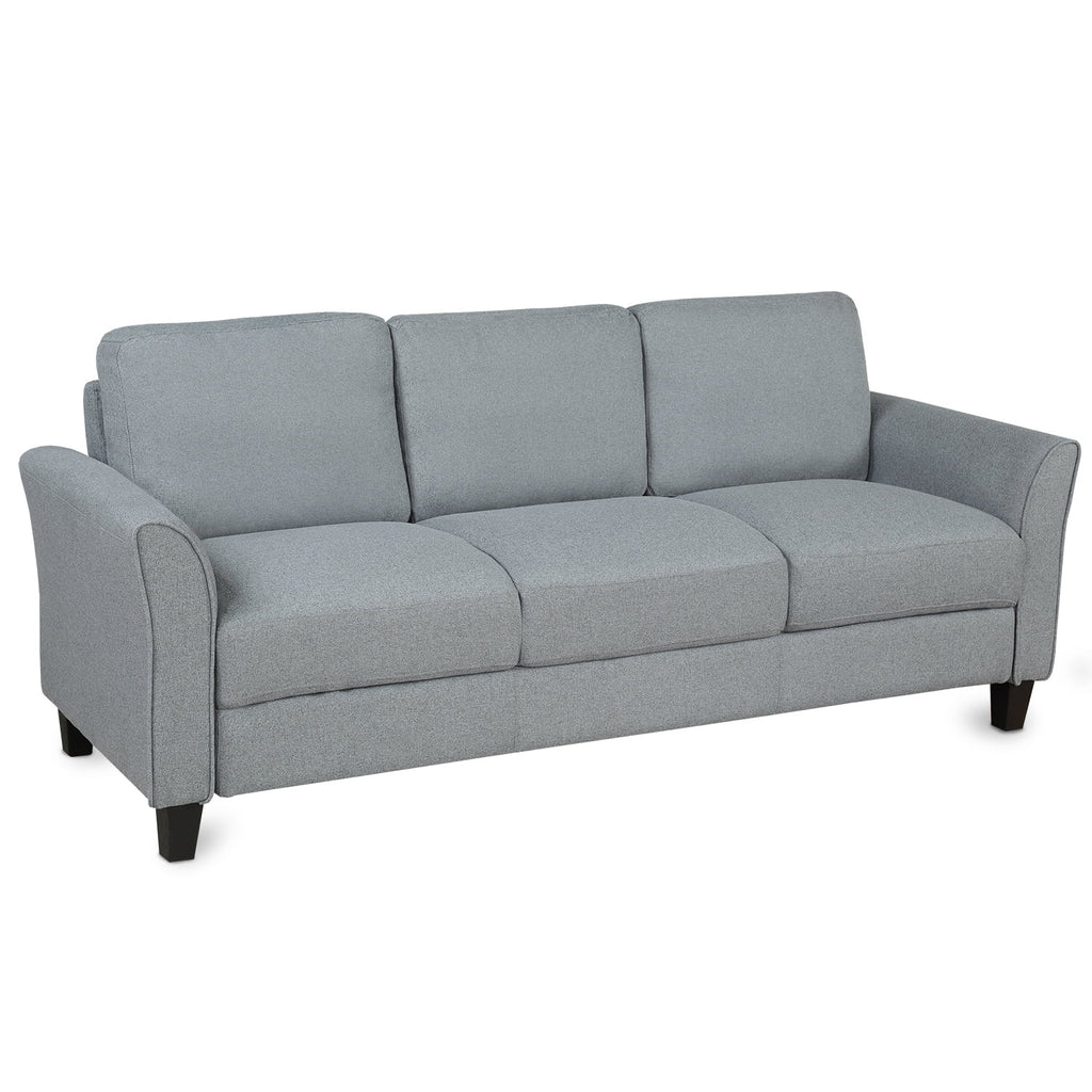 Gray Linen 3-Seat Sofa M332332