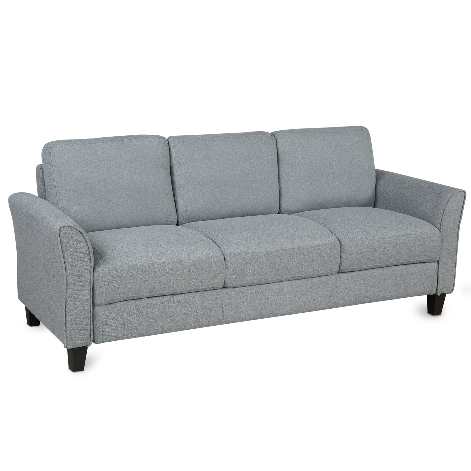 Gray Linen 3-Seat Sofa M332332