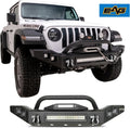 LED Front Bumper with Winch Mount Plate for Gladiator JT T50218