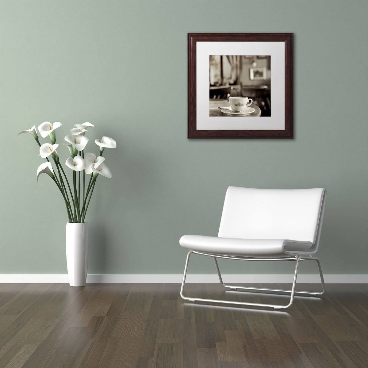 Contemporary Matted Framed Art O814