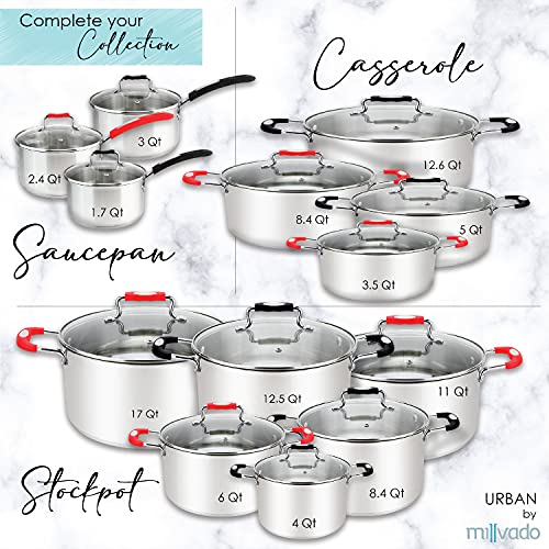 Stainless Steel Casserole Pot, 5 Quart Dutch Oven B653