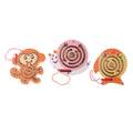 3 Pcs Wooden Rolling Bead Maze Puzzling Toys W62737