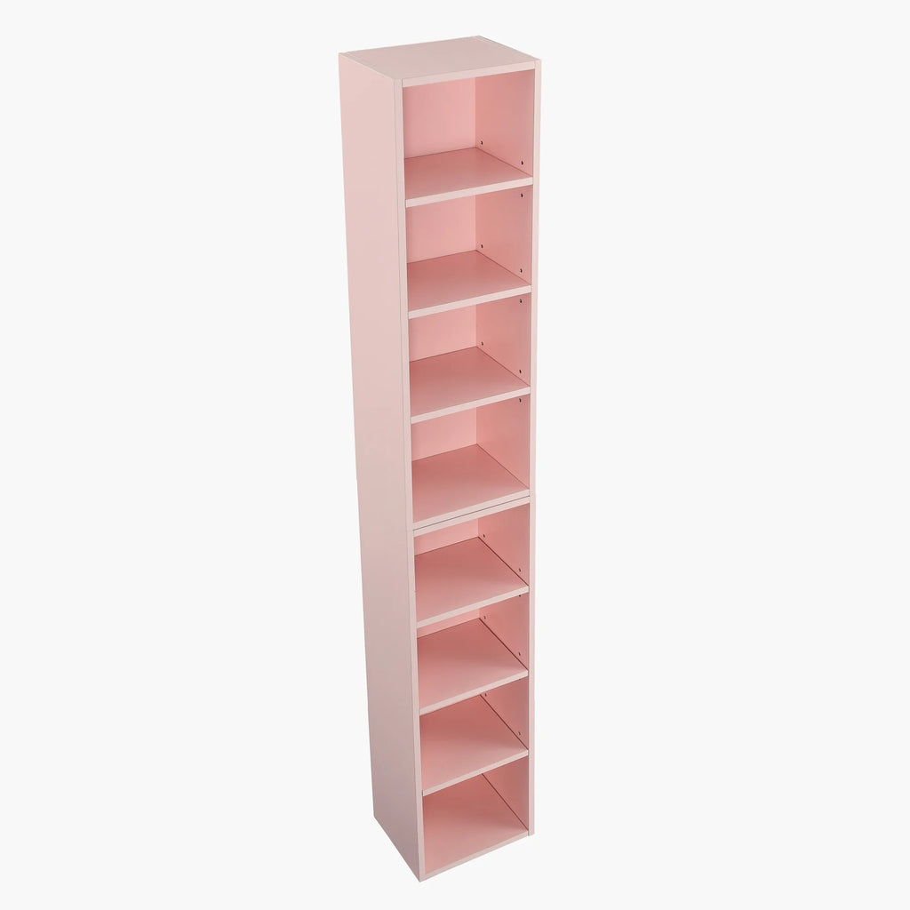 8-Tier Media Tower Rack with Adjustable Shelves I661
