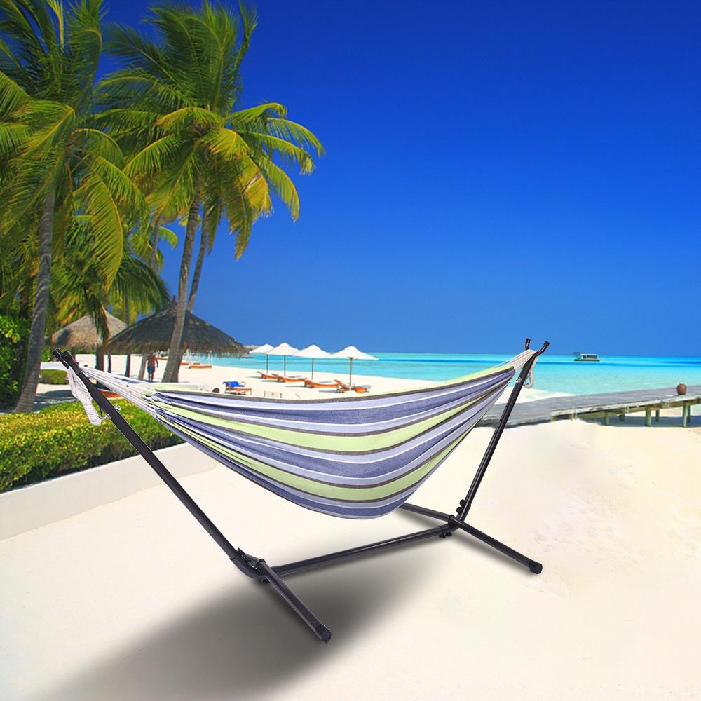Double Hammock with Steel Stand and Carrying Case Q2031
