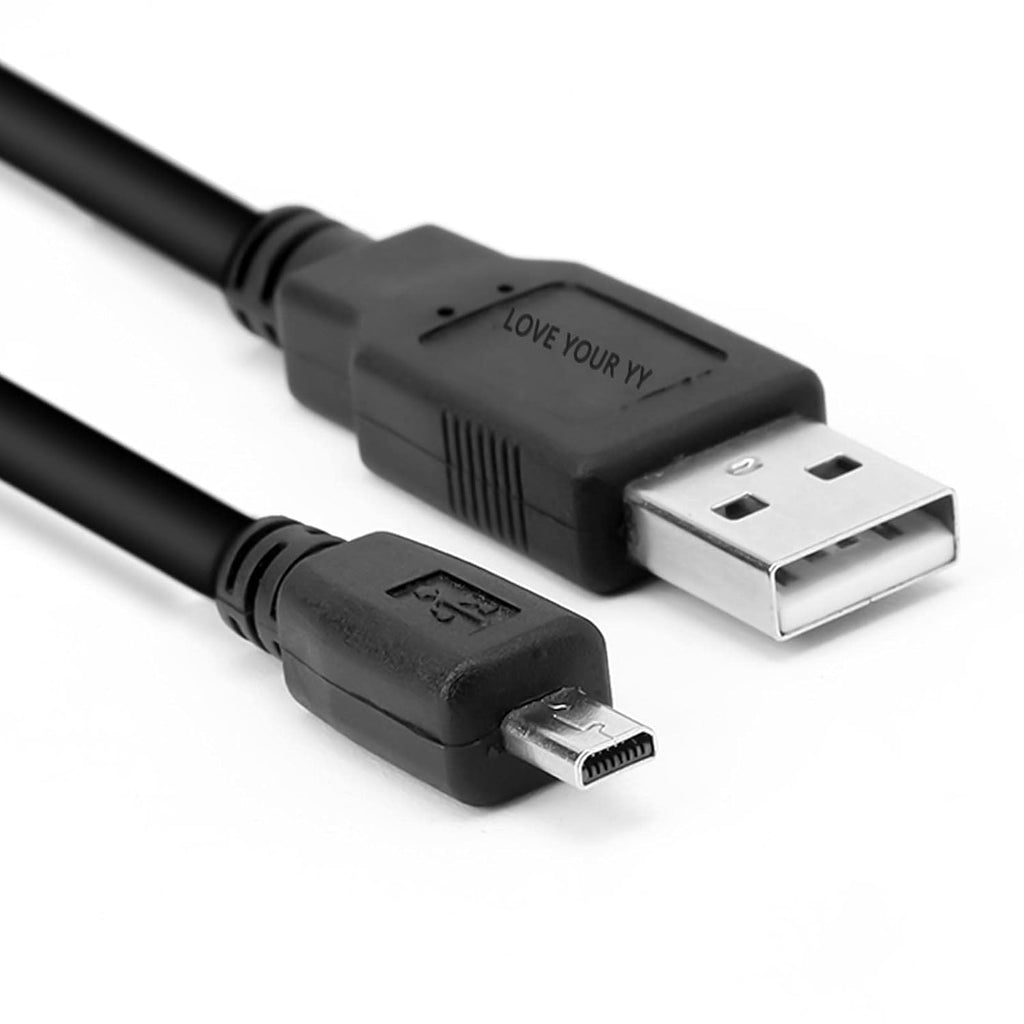 Black USB Data Sync Charging Cable for Panasonic Lumix Camera I3004