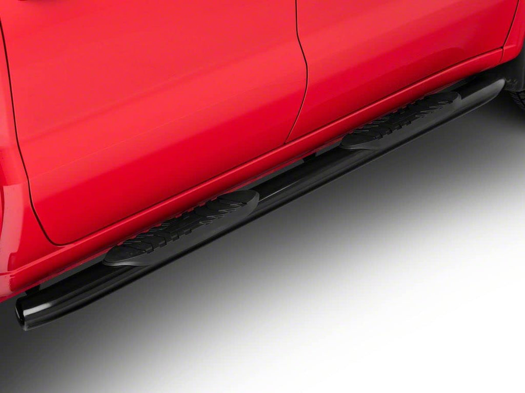 Black 5-Inch Oval Bent End Side Step Bars X92905
