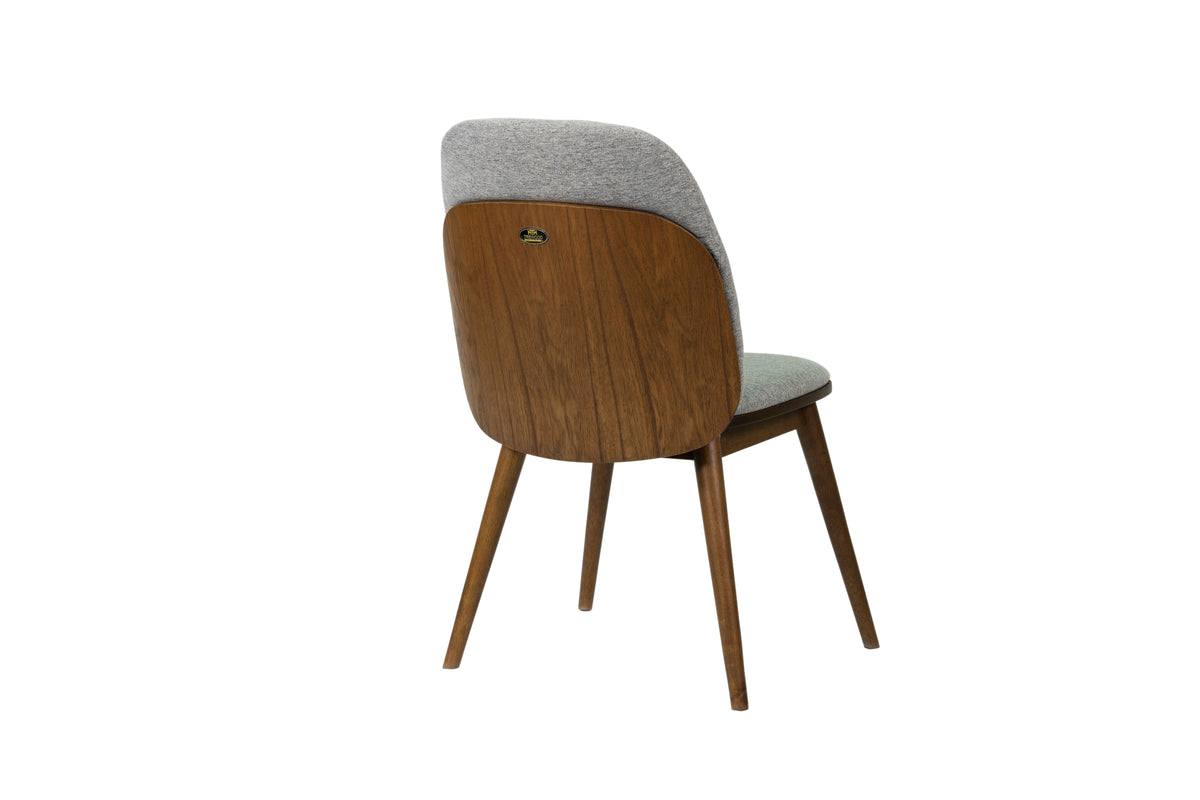 Mid Century Modern Solid Wood Side Chairs (Set of 2) Q48806