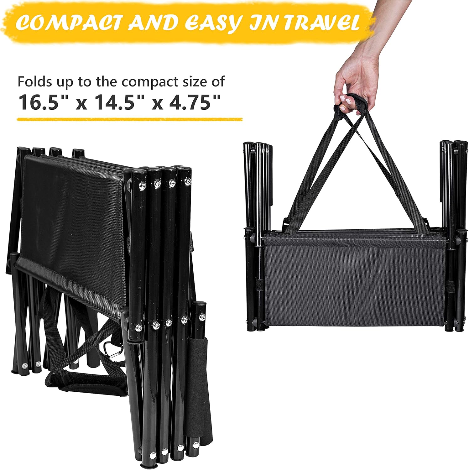 Foldable Car Dog Stairs Metal Ramp Non-Slip Pet Stairs R579