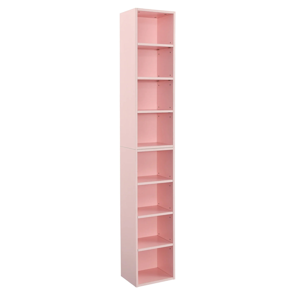 8-Tier Media Tower Rack with Adjustable Shelves I661